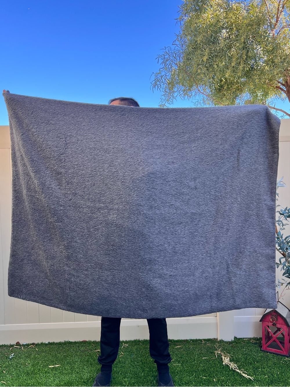 Restoration Hardware RH Gray‎ Alpaca Blend Throw Blanket 70” x 50” Soft Cozy